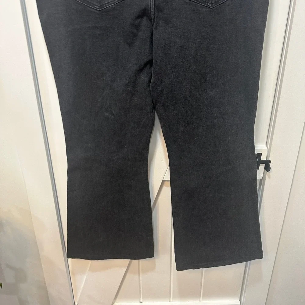 BDG Urban Outfitters Womens Jeans 38 NWT $89 Black Zipper Waist Bootcut Grunge